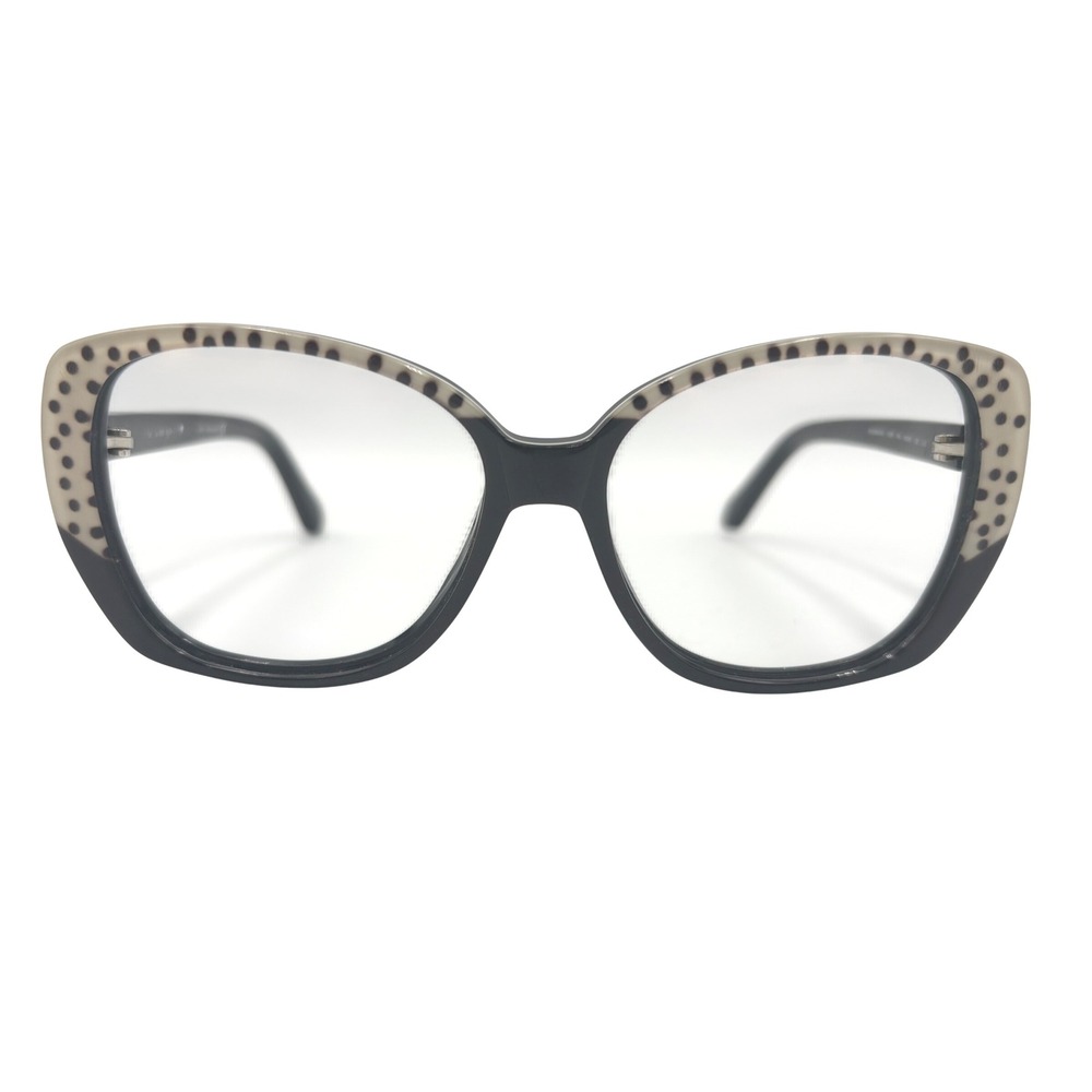 Kate Spade New York Eyeglasses Black Polka Dot Designer Glasses FRAMES only